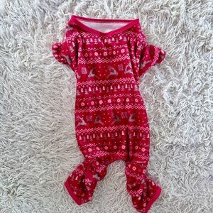 Festive Red Dog Onesie